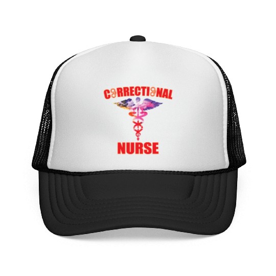 Great Correctional Nurse Design Prison Nurse Trucker Caps
