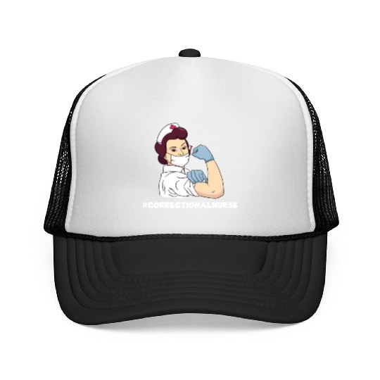 Great Correctional Nurse Prison Nurse Trucker Caps