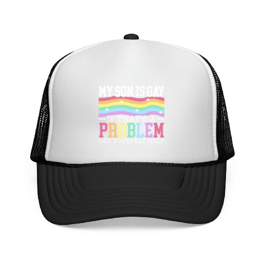 Gay Rights Rainbow Pride Month LGBTQ Gay Pride Trucker Caps