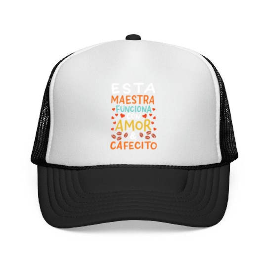 Spanish Teacher Maestra Trucker Caps