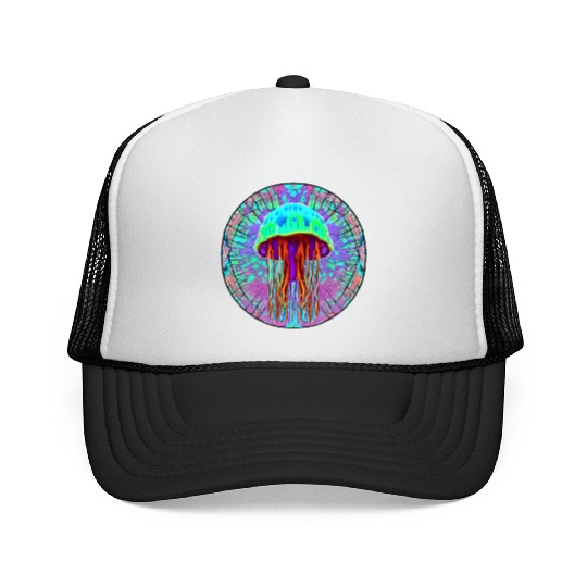 Glowing Jellyfish Trucker Caps