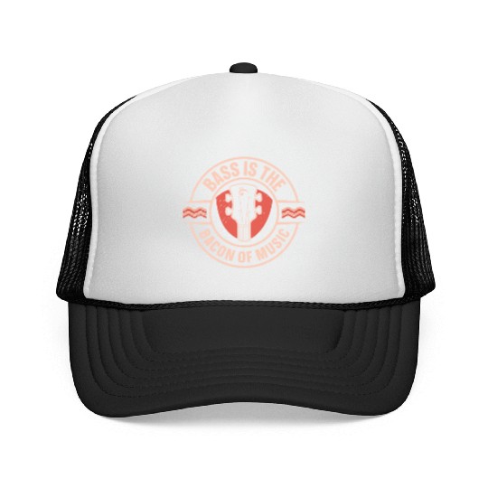 Bassist Music Bacon Lover Bacon Meat Trucker Caps