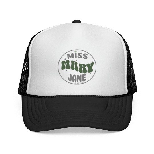 Miss Mary Jane Marijuana Funny Graphic Trucker Caps