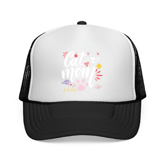 lover Cat mom, Best Cat Mom, Cats Mommy Trucker Caps