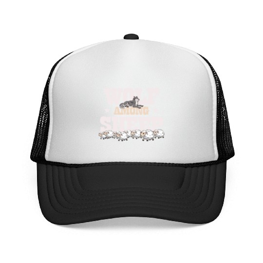 Wolf Among Sheep Wolves Animal Werewolf Wolf Lover Trucker Caps