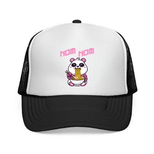 Nom Nom China Japan Panda Ramen Noodles Noodle Fan Trucker Caps