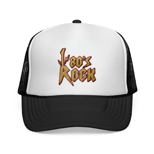 80s Rock Music Genre Eighties Vibe Retro Musician Trucker Caps