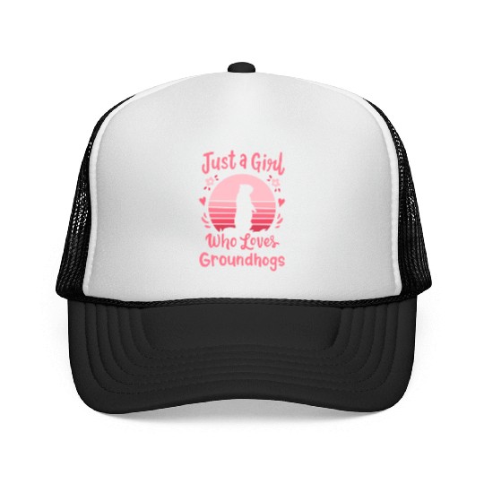 Groundhog Groundhog Lover Trucker Caps