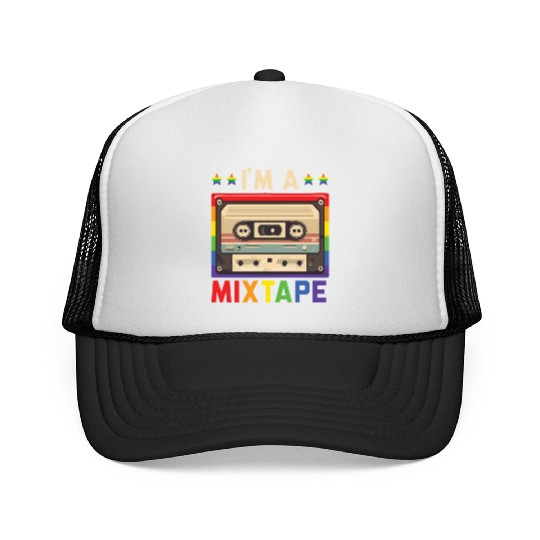 I'm A Mixtape Rainbow Pride Month LGBTQ Gay Pride Trucker Caps