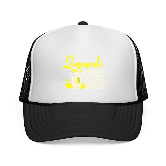Lemonade Stand Boss Funny Lemon Juice Businesslemo Trucker Caps