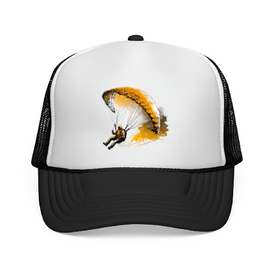 cool paraglider in action Trucker Caps