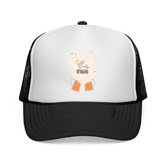 Shhh, Daddy's Drinking, Funny Dad Beer Quote Gift Trucker Caps