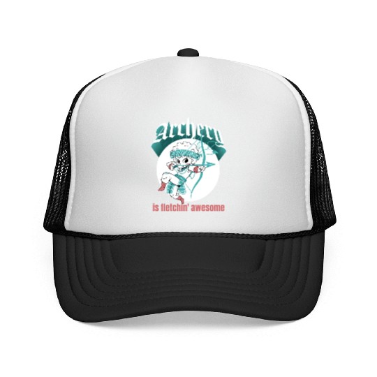Bow Hunting Arrow and Archery Quote Design Archery Trucker Caps