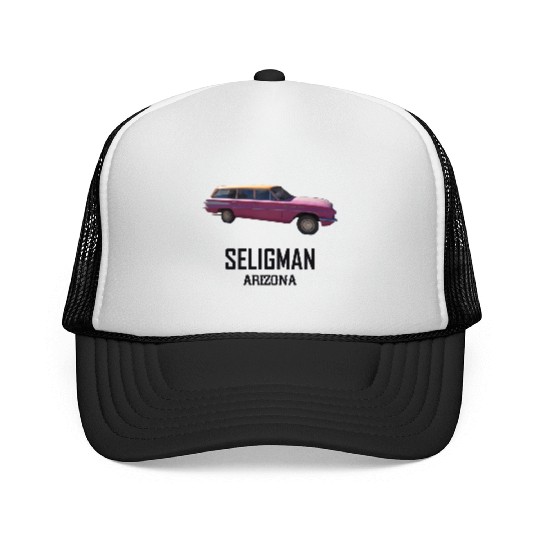 Old car city of Seligman in Arizonna, US Route 66 Trucker Caps