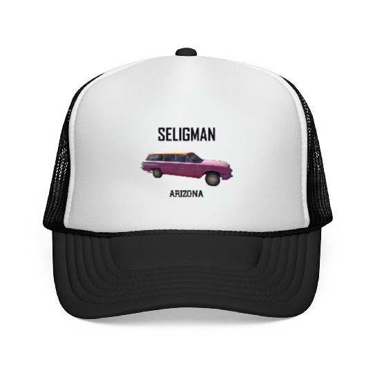 Old car city of Seligman in Arizonna, US Route 66 Trucker Caps