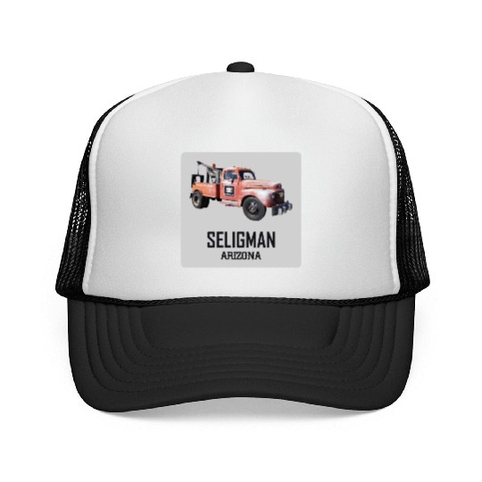 Old car city of Seligman in Arizonna, US Route 66 Trucker Caps
