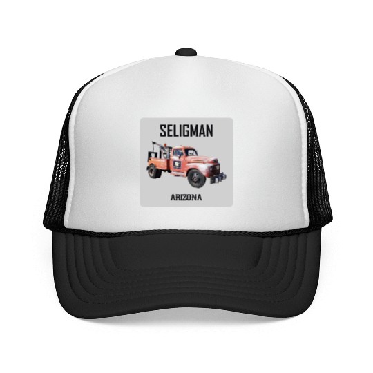 Old car city of Seligman in Arizonna, US Route 66 Trucker Caps