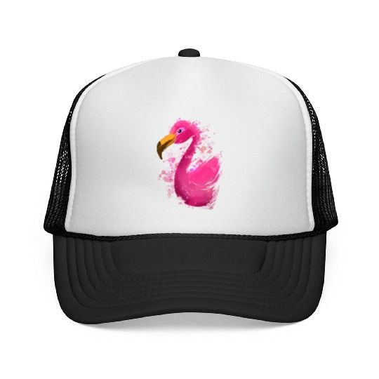 Colorful Flamingo Trucker Caps