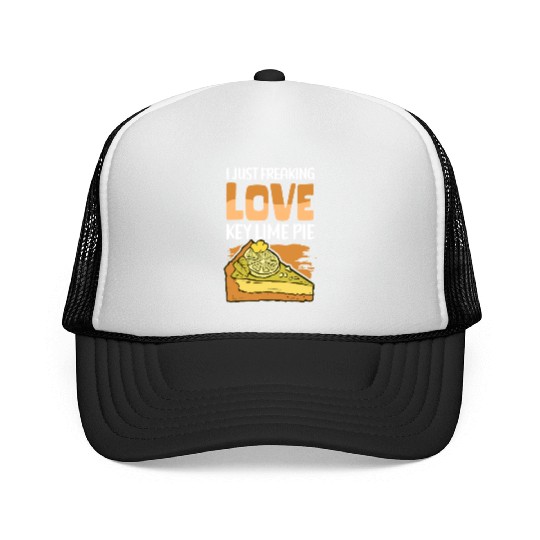 Pies Lover Love Key Lime Pie Trucker Caps
