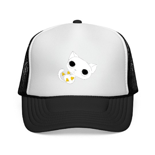 black white kittens 04 Trucker Caps