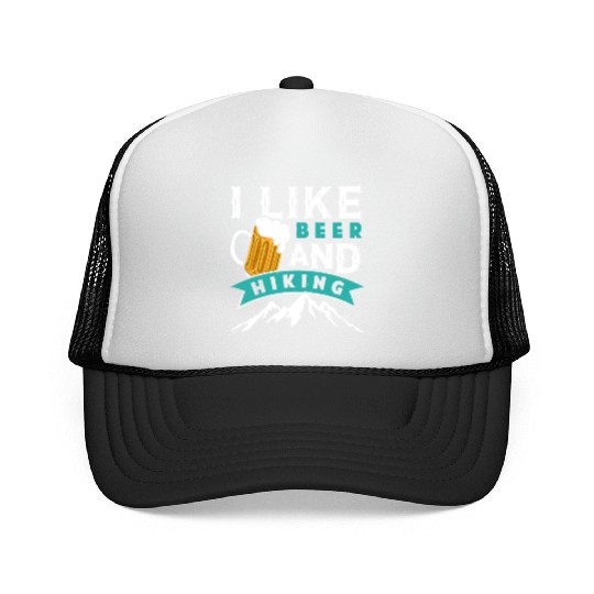 Hiking Beer lover I like Beer and Hiking funny Trucker Caps