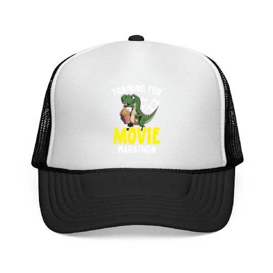 Training For Movie Marathon Movie Lover Cinema Trucker Caps