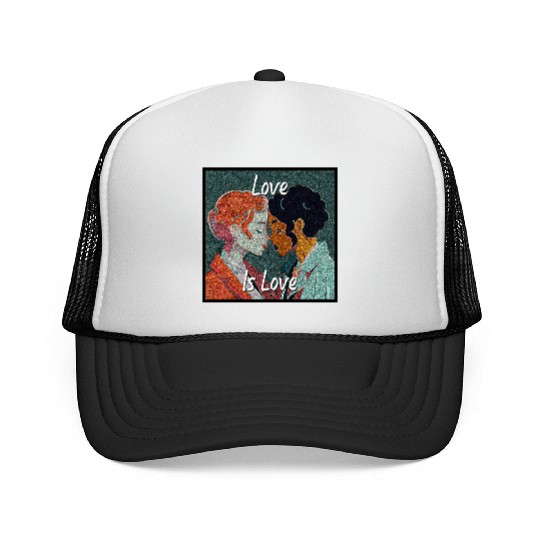 Love Is Love - colorful graphic Trucker Caps