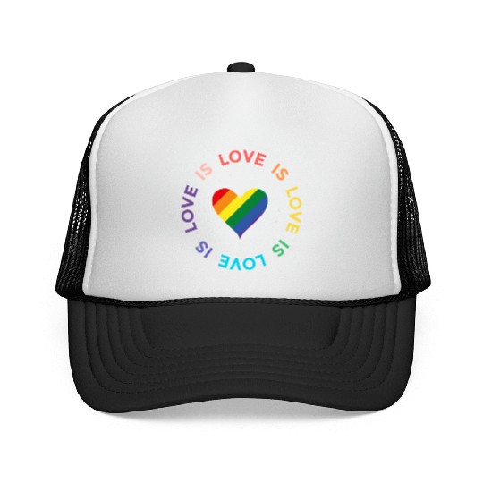 Love is Love rainbow Trucker Caps
