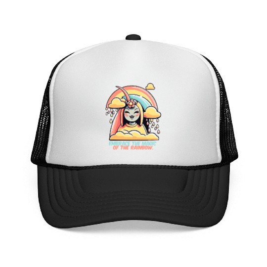 Embrace The Magic Off The Rainbow Witch Trucker Caps
