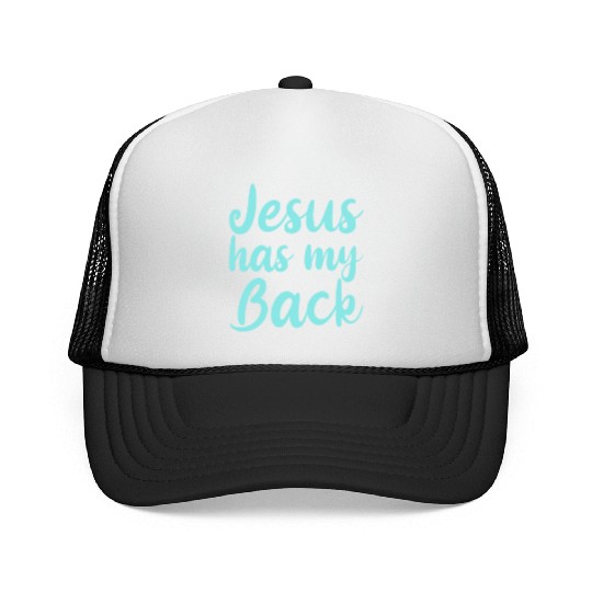 Jesus Has My Back 4 Trucker Caps