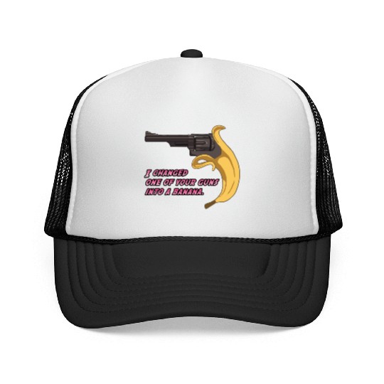 Jojo Banana Gun Trucker Caps