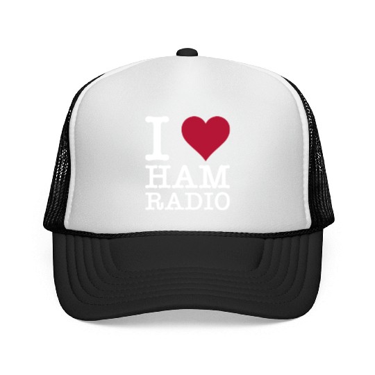 I Love Ham Radio Trucker Caps