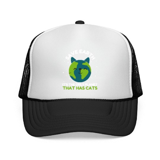 World Earth Day Anniversary Cat Lover Trucker Caps