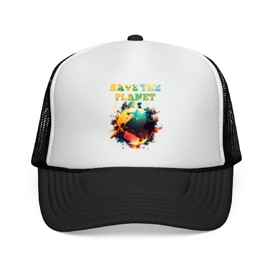 Save the Planet Climate and Nature Care Trucker Caps