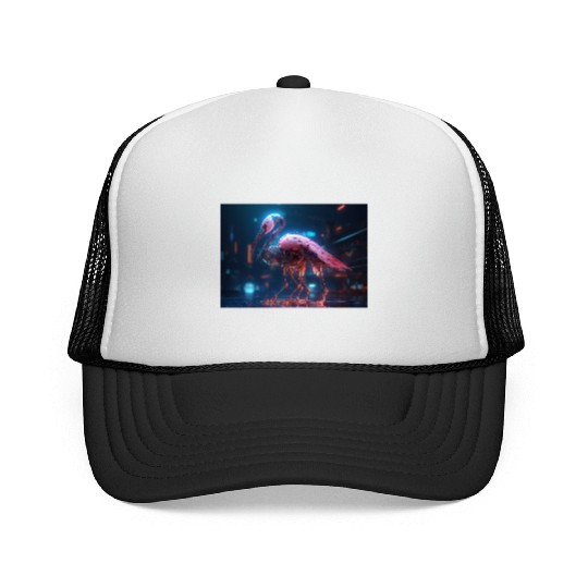 Neon Flamingo Trucker Caps