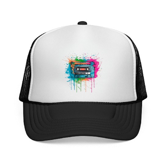 Cassette music 80s pop style For all, who love Trucker Caps