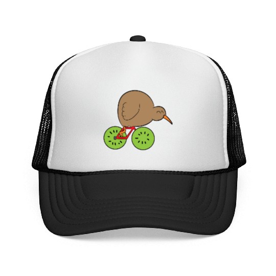 Kiwi Bird New Zealand Kiwi Bird And Kiwi Fruit Kiw Trucker Caps