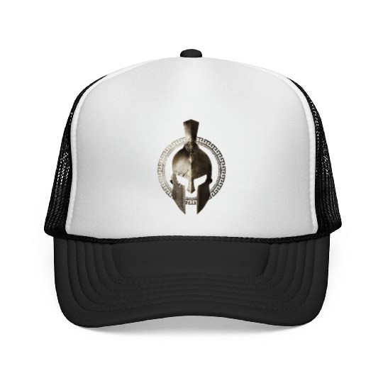 Spartan Helmet Warrior Gladiator Workout Sparta Gr Trucker Caps