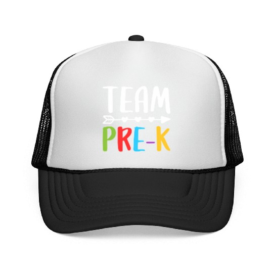 Team Pre-K Teacher Back To School Trucker Caps