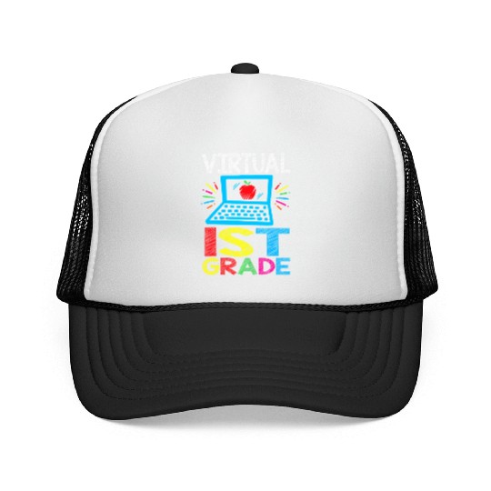 Virtual 1st Grader Back to School Trucker Caps