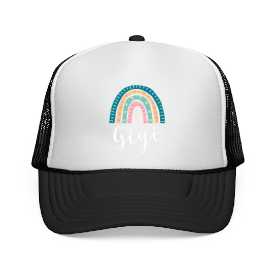 Gigi Rainbow For Grandma Family Trucker Caps
