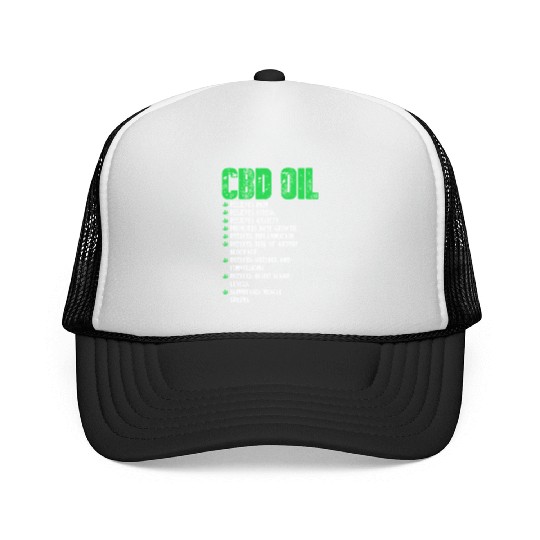 Cbd Oil Healthy Lifestyle Facts Promarijuana Trucker Caps