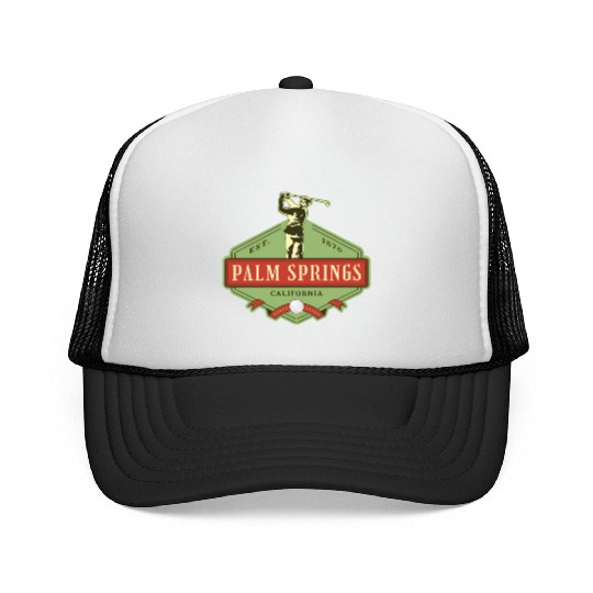 Palm Springs California Golf Trucker Caps