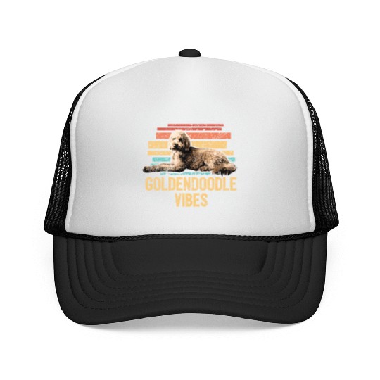 Goldendoodle Vibes Cute Dog Mom Doodle Dog Dad Trucker Caps