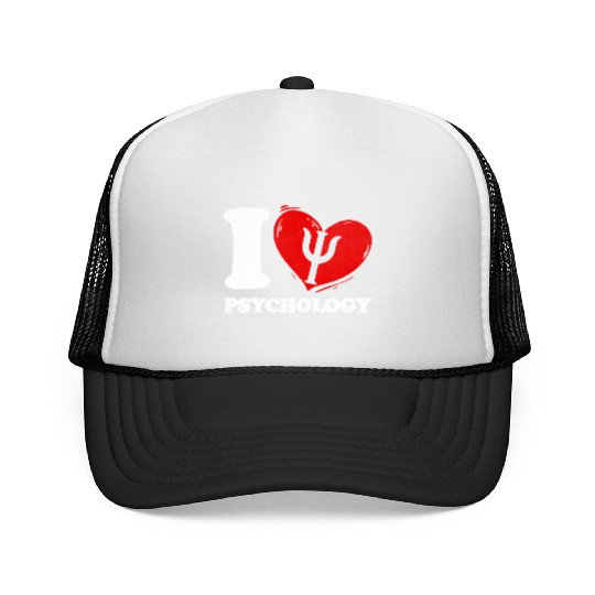 I Love Psychology Psychologist Trucker Caps