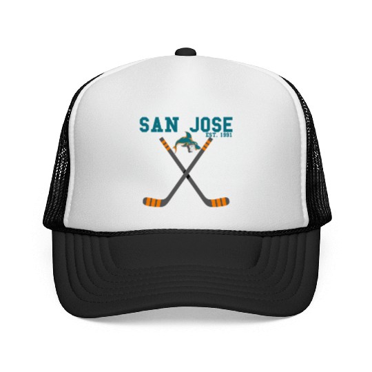 San Jose Sports Team Est 1991 Novelty Athletic Trucker Caps