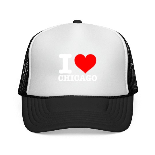 Chicago - I Heart Chicago - I Love Chicago Trucker Caps