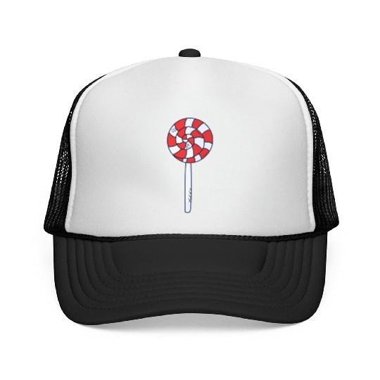 Lollipop Rainbow Sucker Candy Trucker Caps
