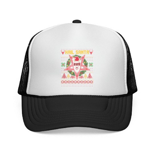 Hail Santa Weird Trucker Caps