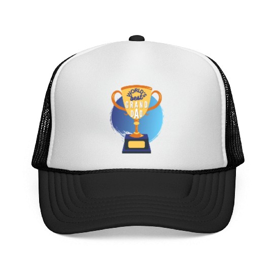 World s Best Grandad Trophy Trucker Caps